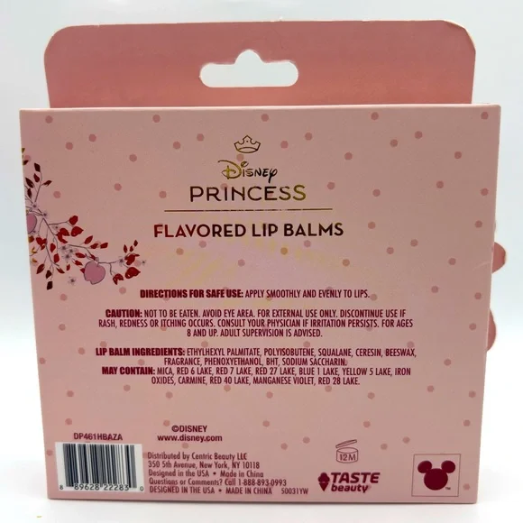 Disney Princess Lip Balm Set of 4 NWT - Picture 2 of 2